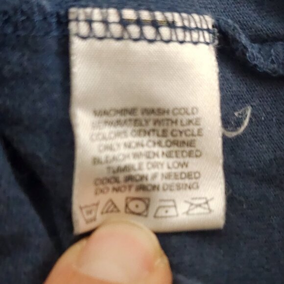 Rockware Anthill Trading Blue Cotton AC/DC Let There Be Rock SS Tee Size 24M - Picture 13 of 14